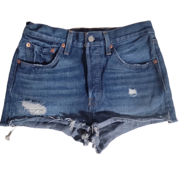 Levi's Pants - Levi's 501 Premium San Francisco Leather Tag Daisy Dukes Jean Shorts Size 26